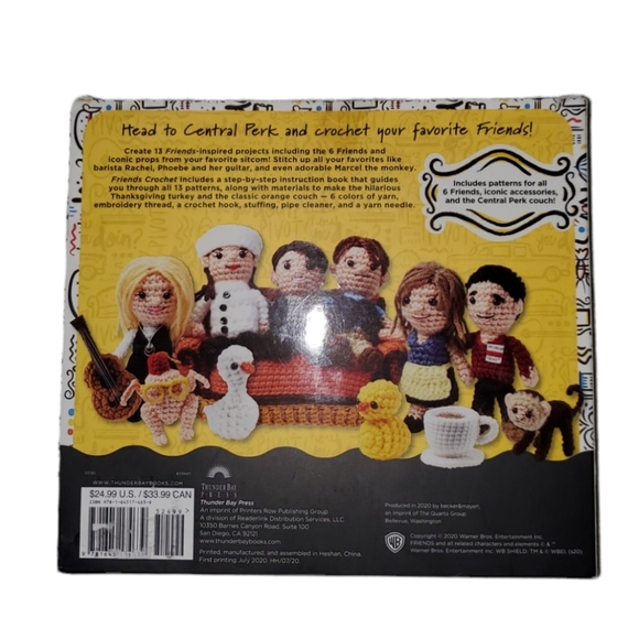 Thunder Bay Press Accessories Friends Tv Series Crochet Kit 3